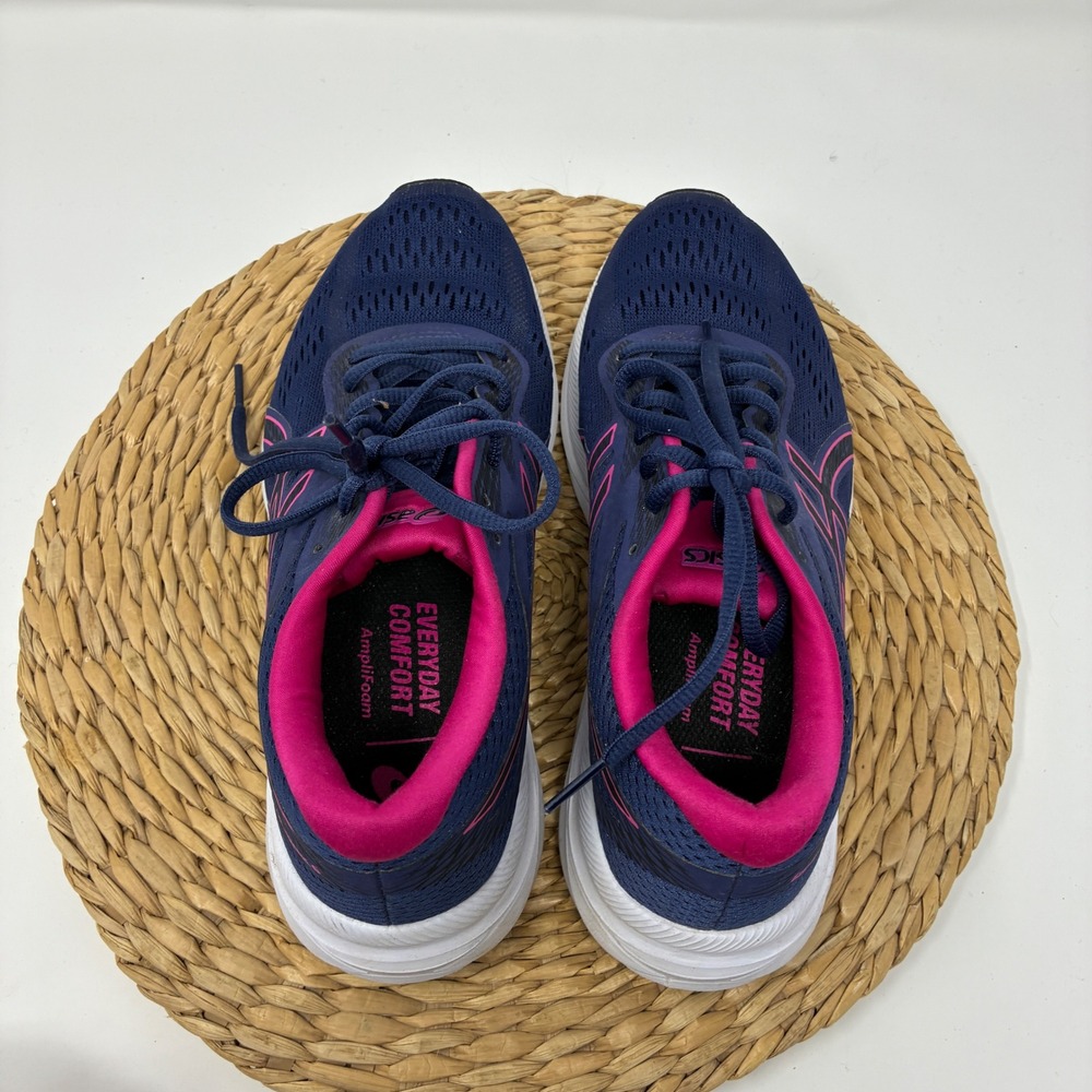 ASICS Gel Blue Pink Running Shoes Womens Size 7 Athletic Gym - Picture 2 of 8